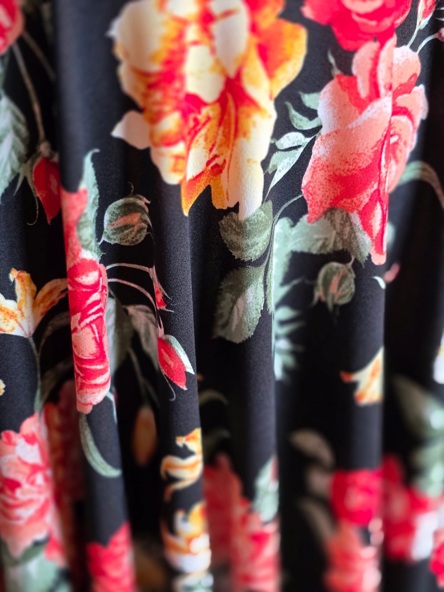 Alma Black Floral Dress