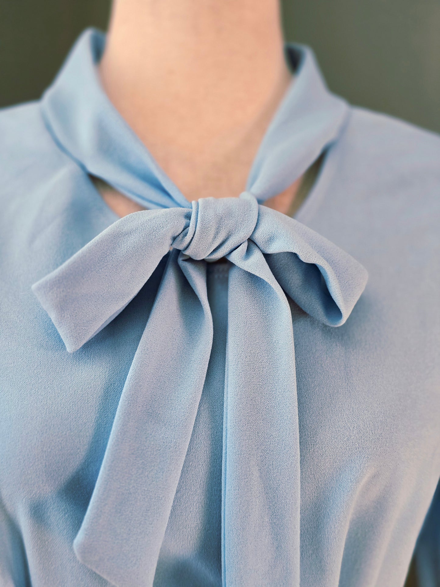 Sky Blue Bow Top