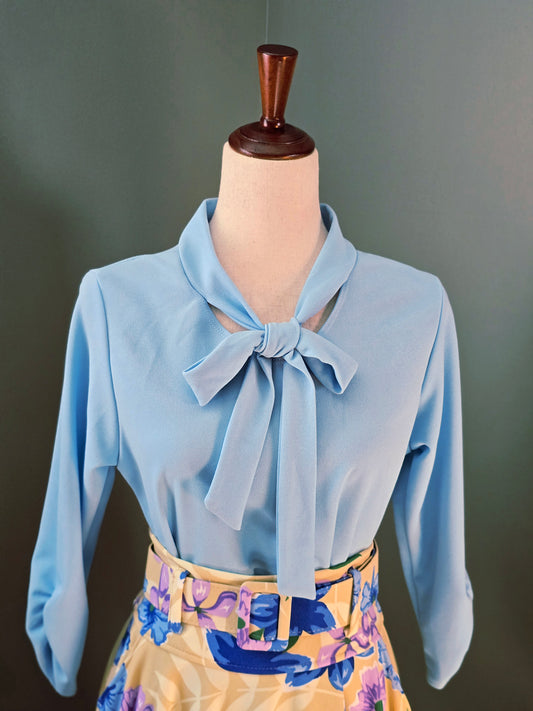 Sky Blue Bow Top